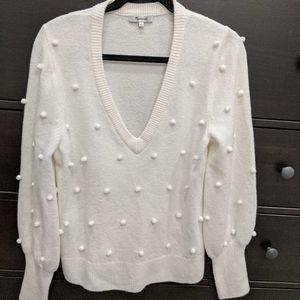 Madewell Bobble Dashwood V-Neck Sweater